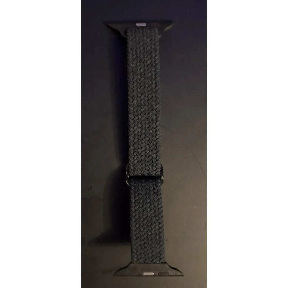 NEW Slim Woven Stretch Band in Black for Apple Watch 42mm/44mm/45mm